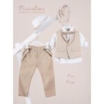 Piccolino κοστούμι για αγόρι AG26S96.BEIGE Nico Beige