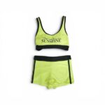Εφηβικό μαγιό μπικίνι-boxer για κορίτσι lime Mamma Natura 828