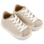 Παπούτσια Βαπτιστικά Δερμάτινα Sneakers Αγκαλιάς BABYWALKER Εκρού BS3097