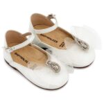 Βαπτιστικές Δερμάτινες Μπαλαρίνες BABYWALKER Εκρού BW4890