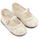 Βαπτιστικές Δερμάτινες Μπαλαρίνες BABYWALKER Εκρού EXC5897