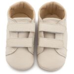 Παπούτσια Βαπτιστικά Δερμάτινα Sneakers Αγκαλιάς BABYWALKER Εκρού MI1136 - Image 2