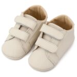 Παπούτσια Βαπτιστικά Δερμάτινα Sneakers Αγκαλιάς BABYWALKER Εκρού MI1136
