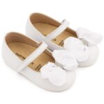 Βαπτιστικές Δερμάτινες Μπαλαρίνες BABYWALKER Λευκό BW4893