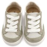 Παπούτσια Βαπτιστικά Δερμάτινα Sneakers Αγκαλιάς BABYWALKER Λευκό-Μέντα PRI2120