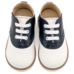 Βαπτιστικά Δερμάτινα Oxfords BABYWALKER Λευκό-Μπλε EXC5318