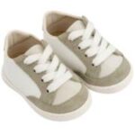 Παπούτσια Βαπτιστικά Δερμάτινα Sneakers BABYWALKER Λευκό-Μέντα PRI.2120