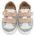 Παπούτσια Βαπτιστικά Δερμάτινα Sneakers Αγκαλιάς BABYWALKER Λευκό-Μπεζ-Μίνεραλ PRI2125 - Image 2