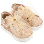 Βαπτιστικά Υφασμάτινα Sneakers BABYWALKER Μπεζ LU6129