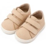 Παπούτσια Βαπτιστικά Δερμάτινα Sneakers Αγκαλιάς BABYWALKER Μπεζ PRI2090
