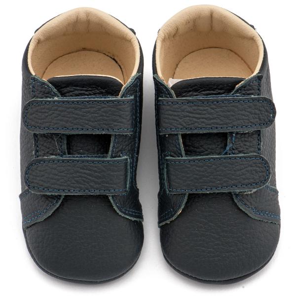 Παπούτσια Βαπτιστικά Δερμάτινα Sneakers Αγκαλιάς BABYWALKER Μπλε MI1136