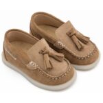 Βαπτιστικά Δερμάτινα Μοκασίνια BABYWALKER Πούρο EXC5317