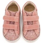 Βαπτιστικά Δερμάτινα Sneakers BABYWALKER Ροζ Αντικέ EXC5904 - Image 2