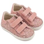 Βαπτιστικά Δερμάτινα Sneakers BABYWALKER Ροζ Αντικέ EXC5904