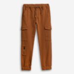 Παιδικό παντελόνι cargo για αγόρι καφέ FUNKY 227-111100-2