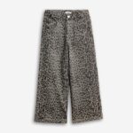 Παιδική παντελόνα τζιν κορίτσι γκρι animal print FUNKY 227-531106-1