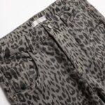 Παιδική παντελόνα τζιν κορίτσι γκρι animal print FUNKY 227-531106-1