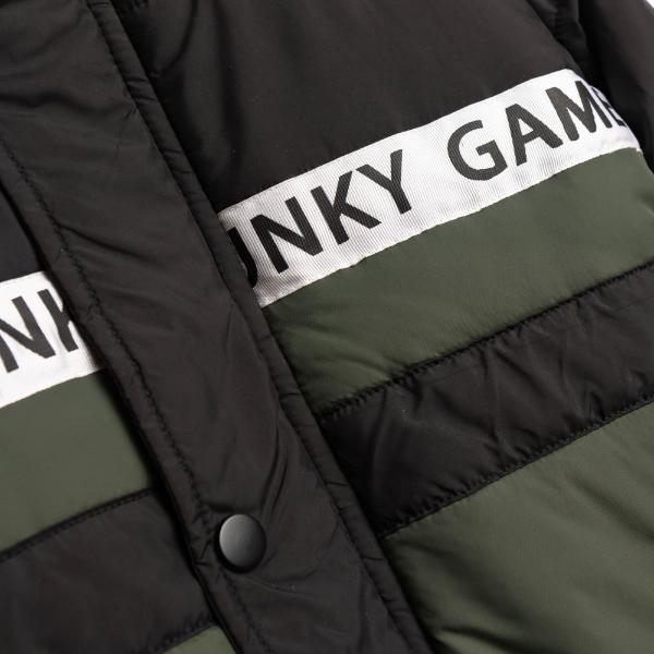 Παιδικό μπουφάν για αγόρι μαύρο-χακί Funky 227-318107-1