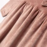 Παιδικό φόρεμα βελουτέ μακρυμάνικο ροζ Funky 227-729120-1