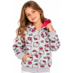 Παιδική ζακέτα φούτερ για κορίτσι γκρι Hello Kitty Cerda 2930