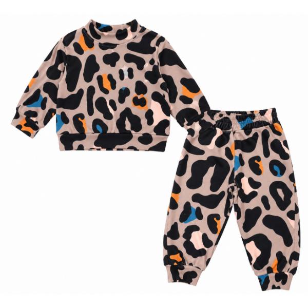 Παιδικό σετ φόρμες βελουτέ κορίτσι animal print Mamma Natura 7097